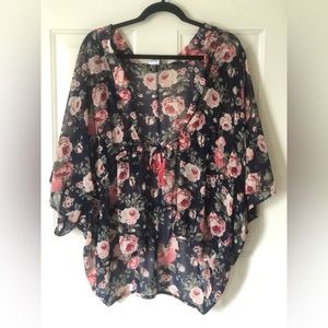 ONE SIZE Flower Cardigan